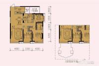 晓港名城名城荟3室2厅2卫166㎡户型图