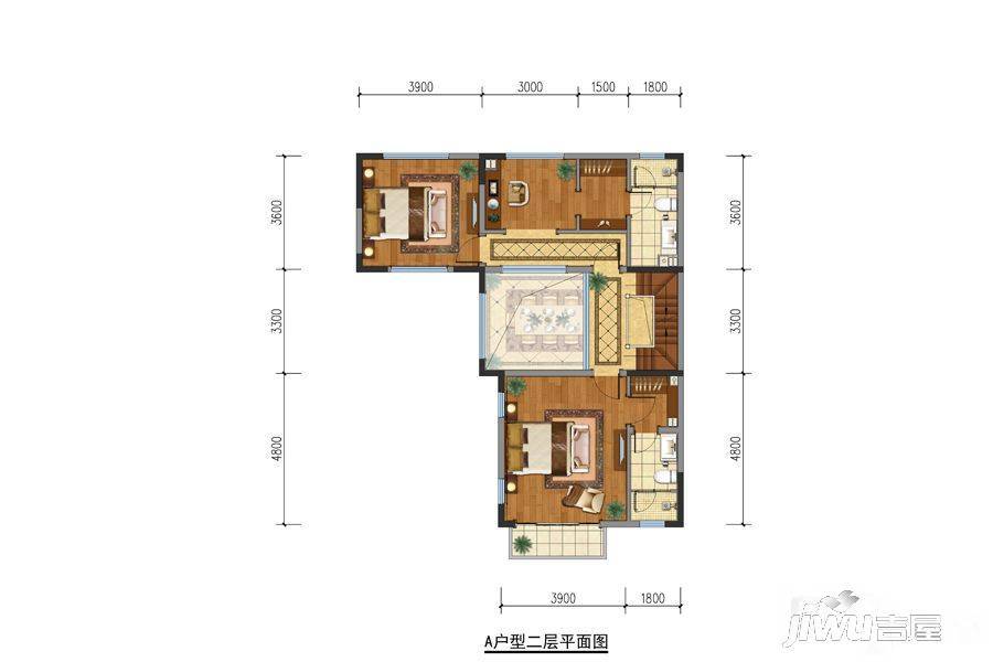 天泰阳光水岸5室4厅4卫215㎡户型图