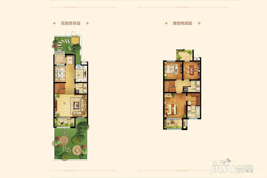 海铭听涛别院3室2厅2卫150㎡户型图