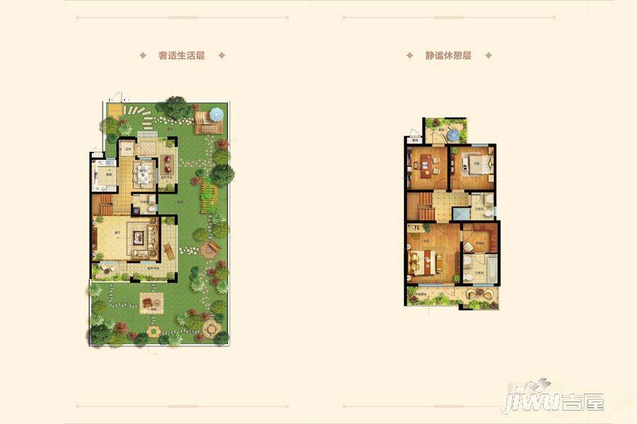 海铭听涛别院3室2厅2卫153㎡户型图