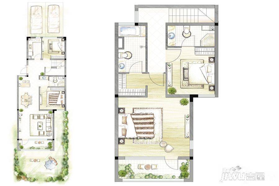 华地仟佰墅4室2厅3卫140㎡户型图