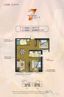 华润中心悦府2室2厅1卫115㎡户型图