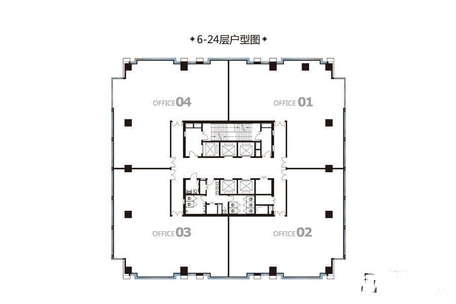 安泰广场1室1厅1卫294㎡户型图