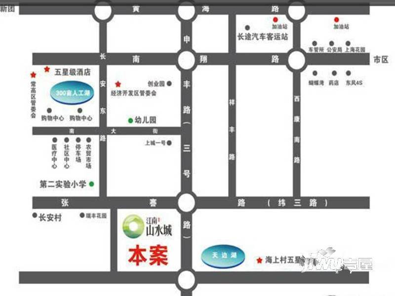 江南山水城位置交通图图片