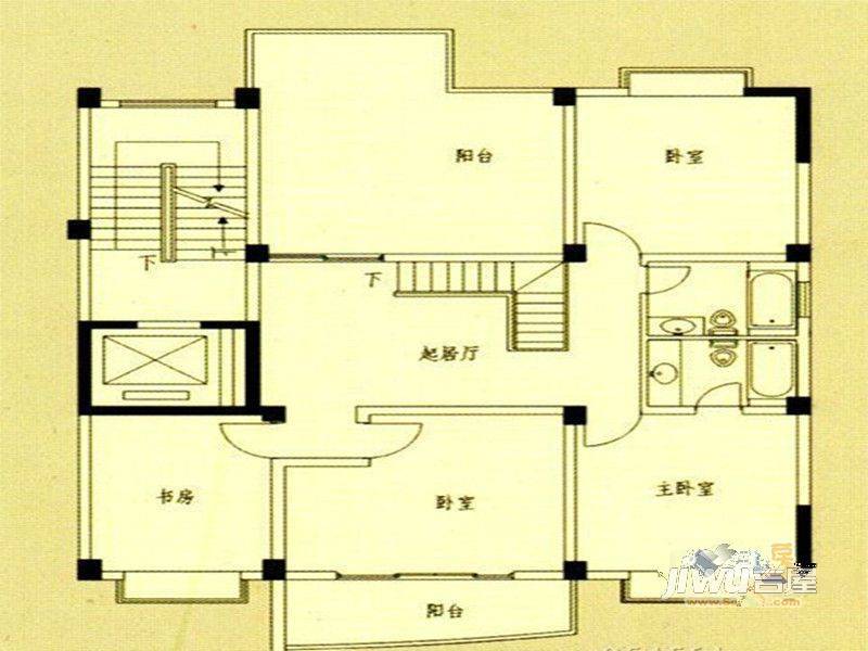 国飞尚城4室2厅2卫137㎡户型图