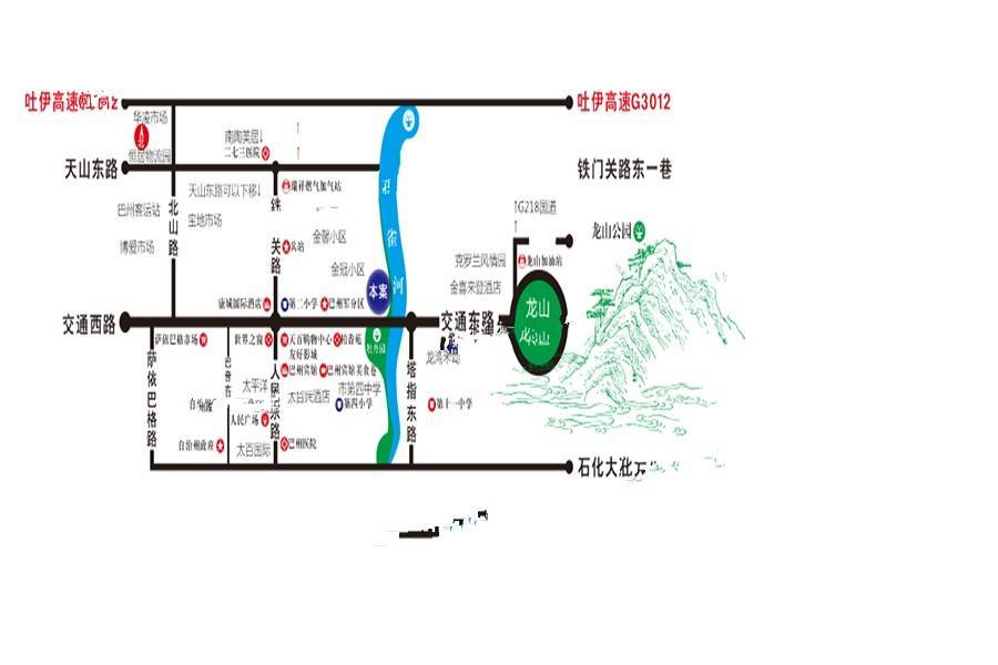 华茂铂金湾位置交通图图片