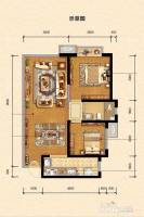 领地凯旋公馆2室2厅1卫97.6㎡户型图