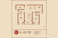 鼎鑫鑫悦广场3室2厅2卫121.7㎡户型图