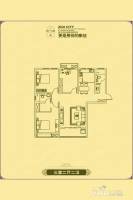 大众紫气城3室2厅2卫120㎡户型图