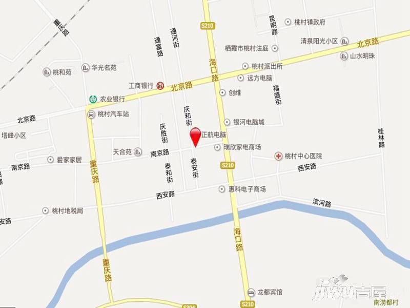 桃村商贸城位置交通图图片