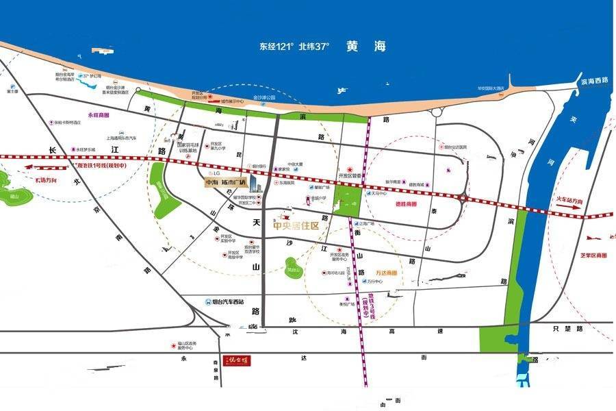 中海城市广场位置交通图
