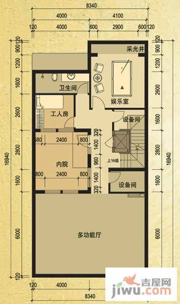 天马相城一期普通住宅117.2㎡户型图