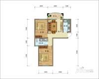 滨海公馆[莱州]2室1厅1卫80.2㎡户型图
