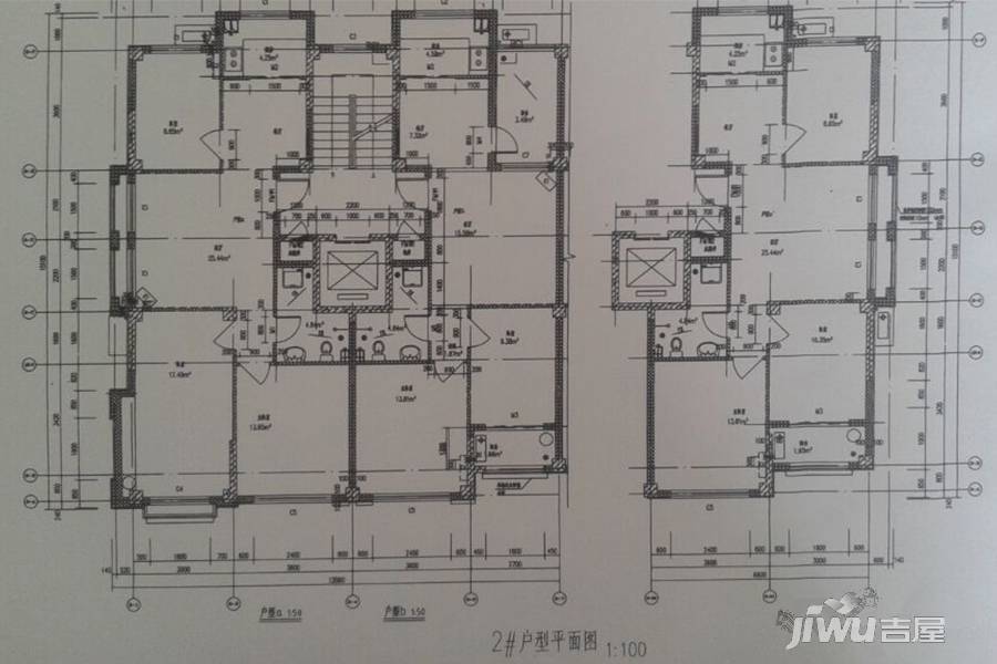 牟城春天2室1厅1卫99㎡户型图