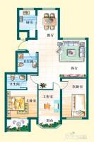 天赐椿城3室2厅1卫125㎡户型图