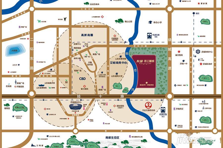 龙湖春江郦城位置交通图图片
