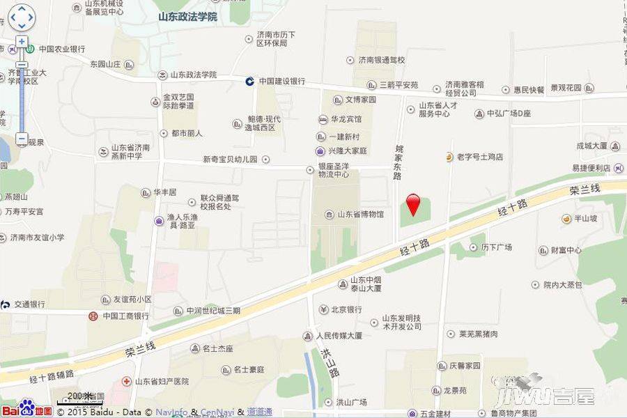 济南华润中心位置交通图
