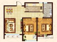 淮海东城御景2室2厅1卫81㎡户型图