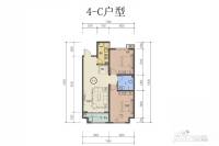 御华嘉苑2室2厅1卫95.5㎡户型图