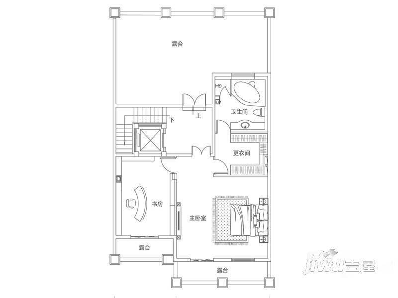 银丰唐郡·桂花园9室3厅6卫661㎡户型图