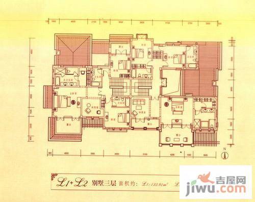 康桥圣菲4室2厅3卫282㎡户型图