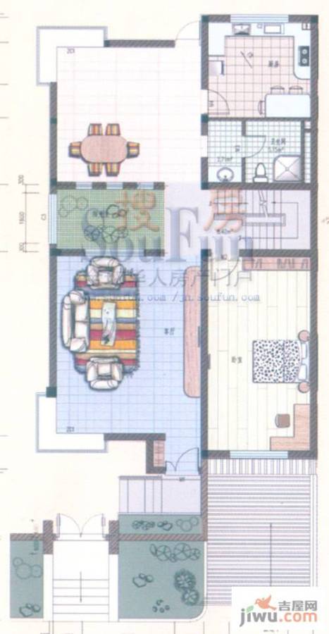 永大明珠·东山花园3室0厅0卫145.2㎡户型图