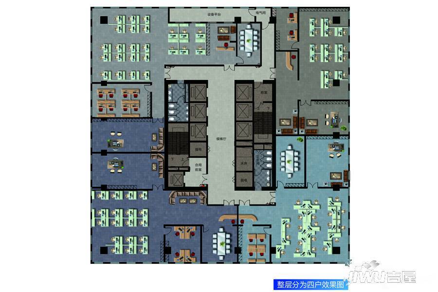 华创观礼中心普通住宅404㎡户型图