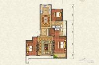 腊山御园3室2厅2卫139.2㎡户型图