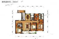 中海珑玺4室2厅2卫200㎡户型图