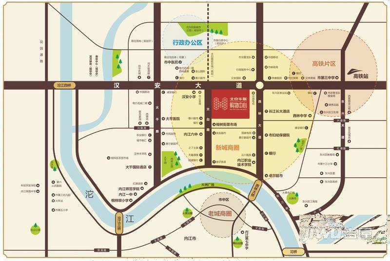 北京华联购物中心位置交通图