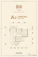 邦泰国际社区3室2厅2卫85㎡户型图