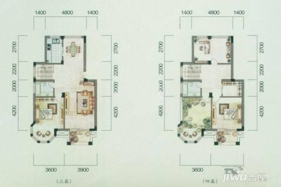 祥远·公元名家3室2厅2卫160㎡户型图