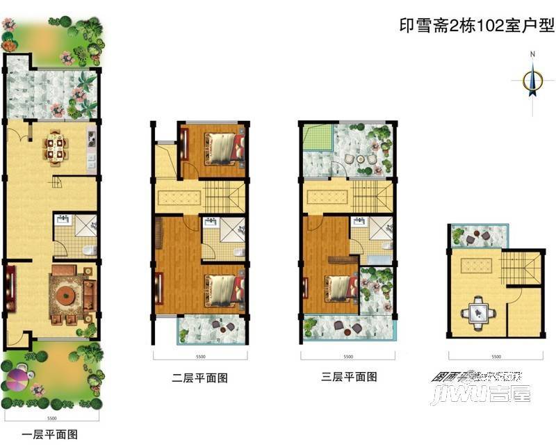 雪山纳里普通住宅206㎡户型图