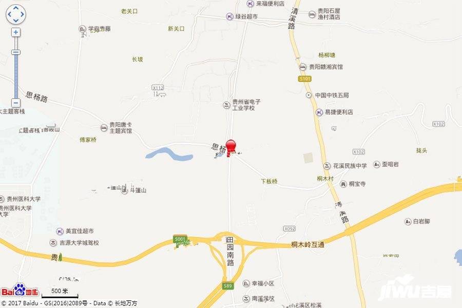 贵高速花溪26°位置交通图图片