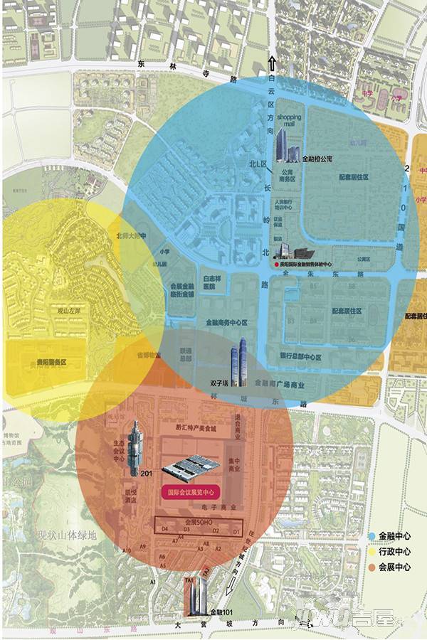 贵州金融城位置交通图图片