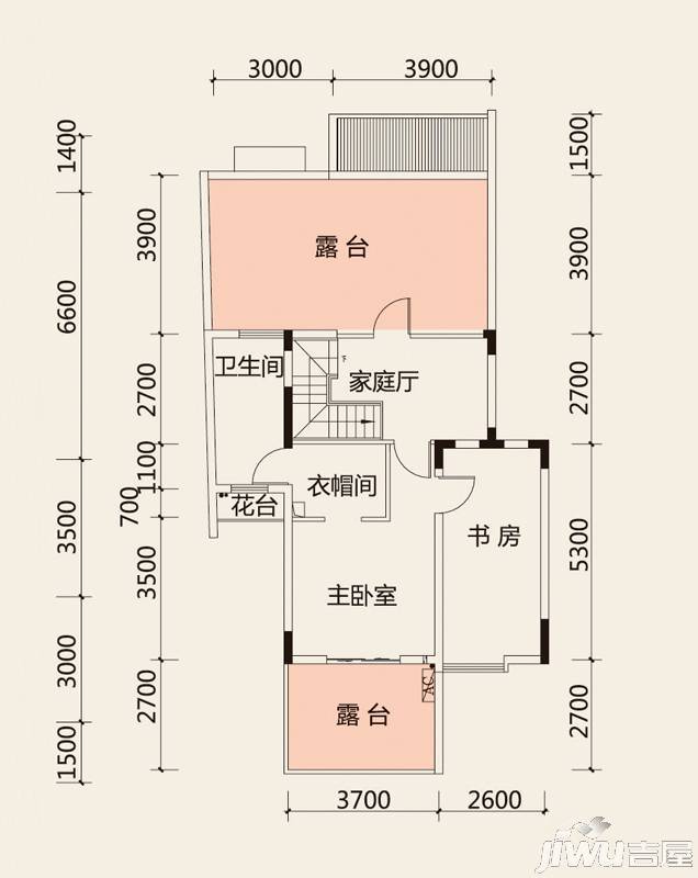 溪山御景4室3厅2卫151.3㎡户型图