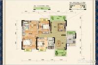 观府壹号3室2厅2卫140㎡户型图