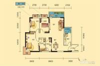 观府壹号3室2厅2卫111㎡户型图