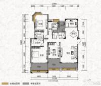 美的林城时代4室2厅3卫178㎡户型图