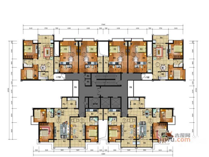 银河世纪1室1厅1卫41.7㎡户型图