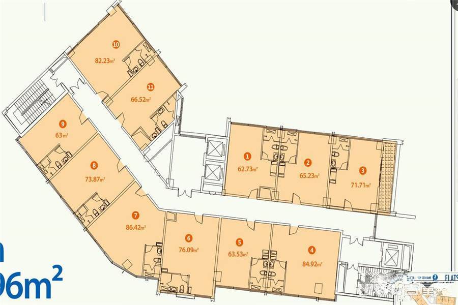 中和宝霖广场普通住宅796㎡户型图