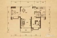 檀溪谷2室2厅1卫95.1㎡户型图