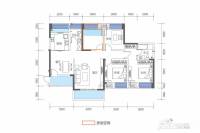 黄埔国际4室2厅2卫128.5㎡户型图