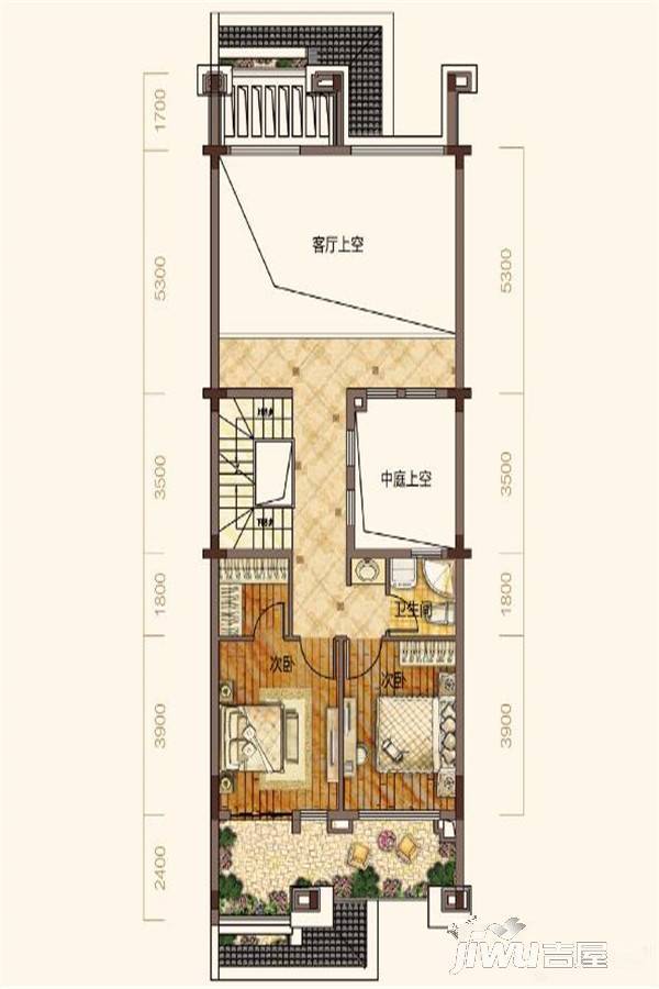 保利溪湖3室2厅3卫192.3㎡户型图