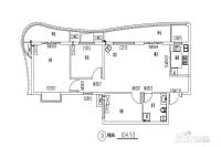 国际迪拜城3室2厅1卫104.9㎡户型图