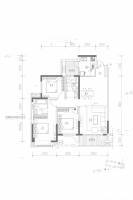 华润国际社区3室2厅2卫116㎡户型图