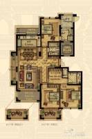 卡森卫星城王庭世家3室2厅3卫170㎡户型图