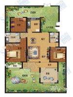 百大生态庄园4室2厅2卫140㎡户型图
