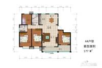 名鉴圣城4室2厅2卫177㎡户型图