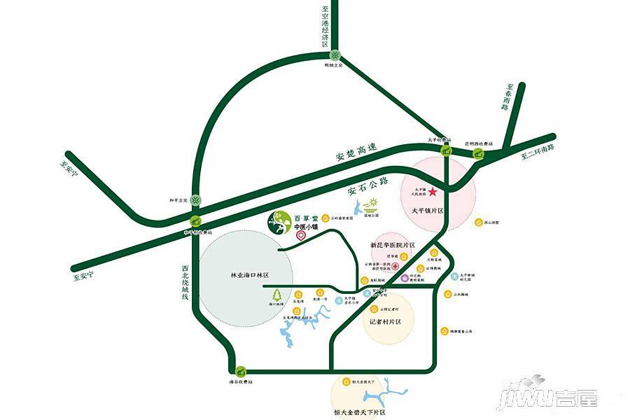 中医小镇·百草堂位置交通图图片